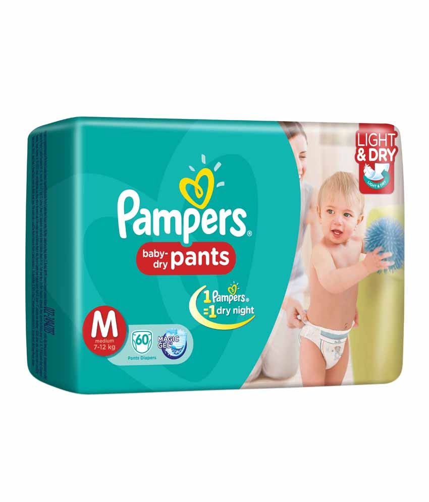 Buy Pampers Medium Diaper Pants 200 pcs + Baby Gentle Wet Wipes 72 pcs  (Pack Of 2) Online at Best Price of Rs 2382.28 - bigbasket